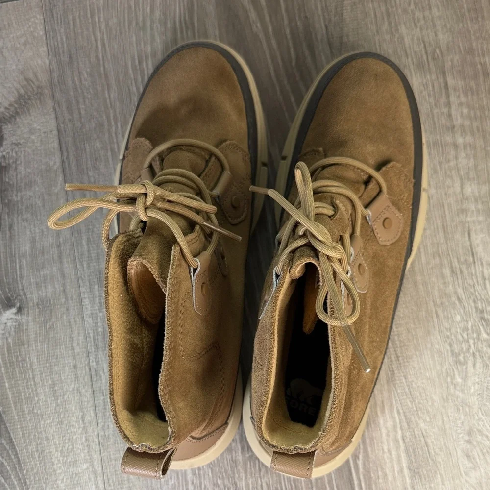 Sorel Brown Lace Up Boots - Picture 3 of 10